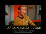 William Shatner as Kirk, being awesome. Courtesy of idoen on Flickr.com.